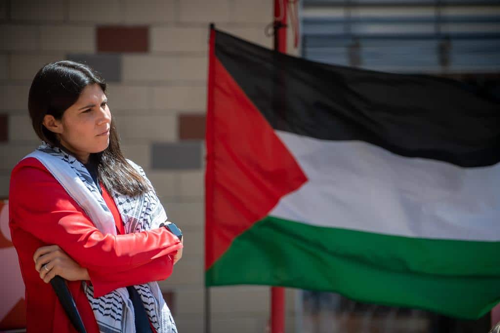 Still not near Gaza, Mariana Mortágua and the humanitarian flotilla have been sailing for more than three weeks. Image: Rui Manuel Farinha/ Lusa