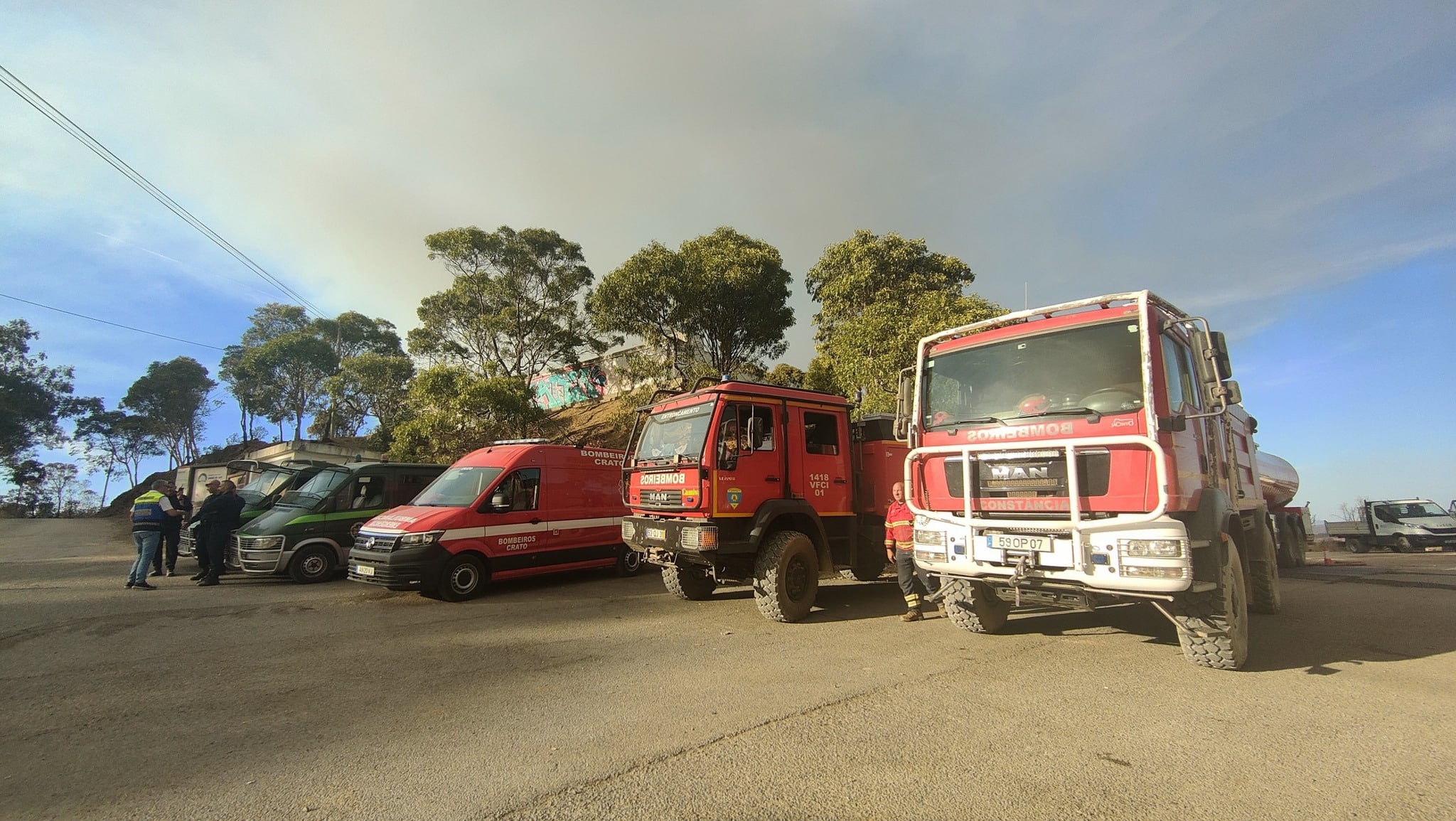 Photos courtesy of Sónia Silva in Barão de São João where the village has been supporting firefighters as much as it can