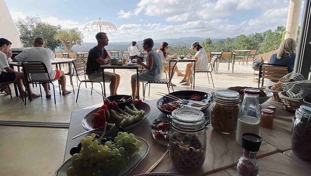 Breakfast with a view: we’ve had some brilliantly busy mornings