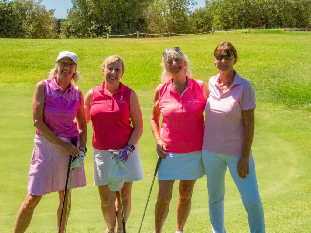In the pink after 18 happy holes
