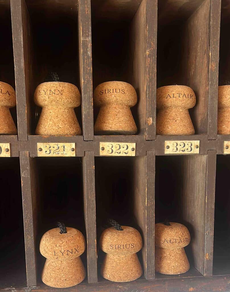 Key to it all: it’s been rare to have so many cork room keys sitting in their slots