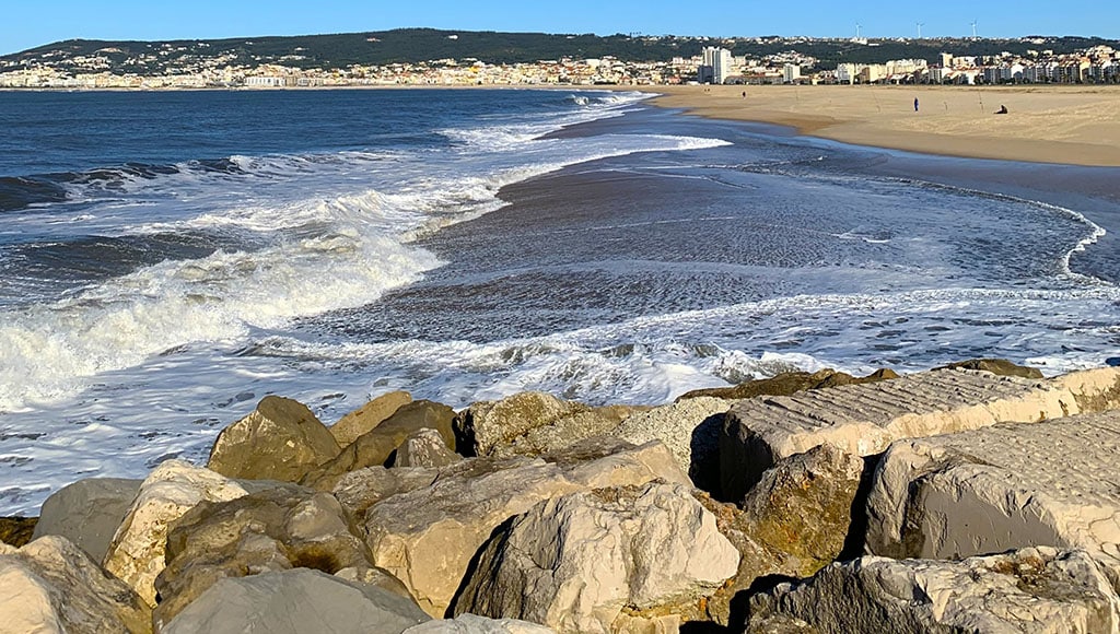 Popular beach at Figueira da Foz