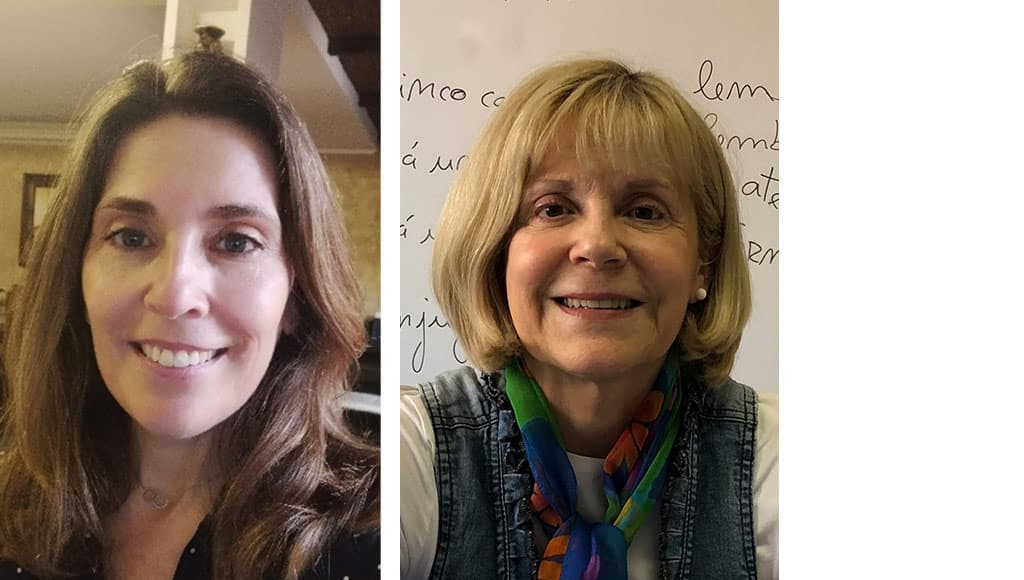 Photo of two of the teachers at language learning Centro de Línguas de Lagos