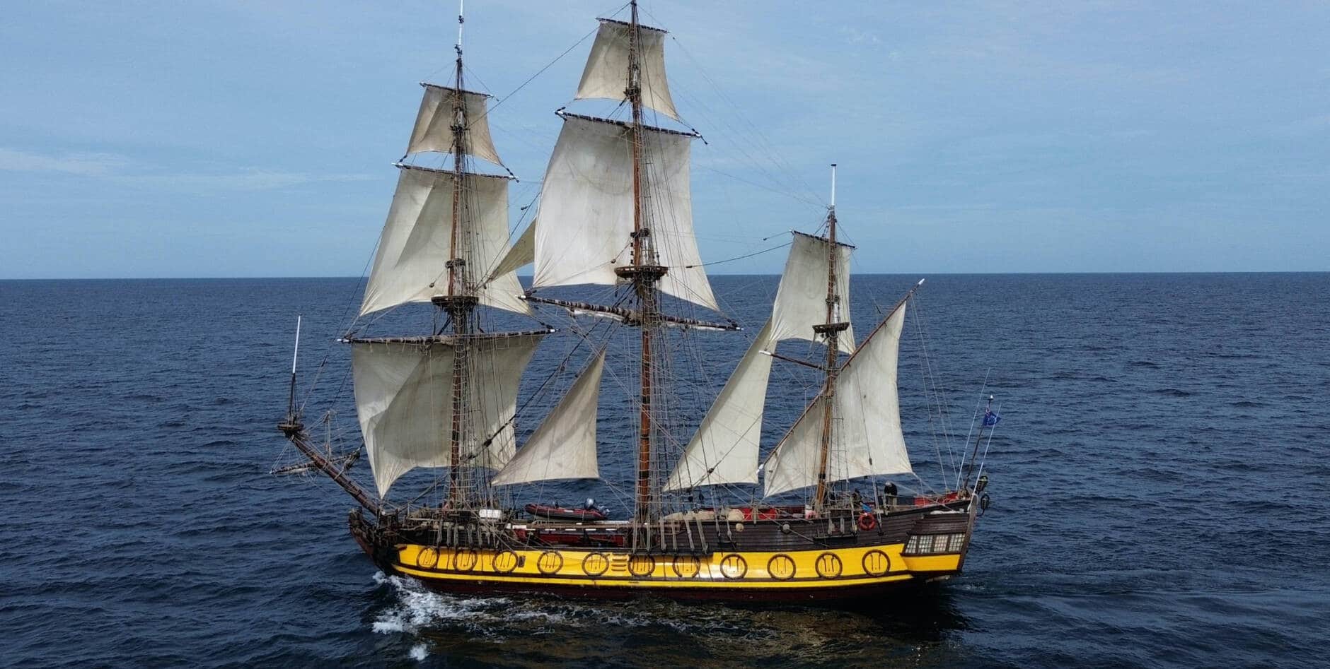 The Shtandart is a 35-metre replica frigate built in 1999 in St Petersburg and inspired by Peter the Great’s original 1703 warship (Photo: www.shtandart.eu)