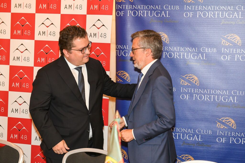 Carlos Moedas with Finance Minister Joaquim Miranda Sarmento
