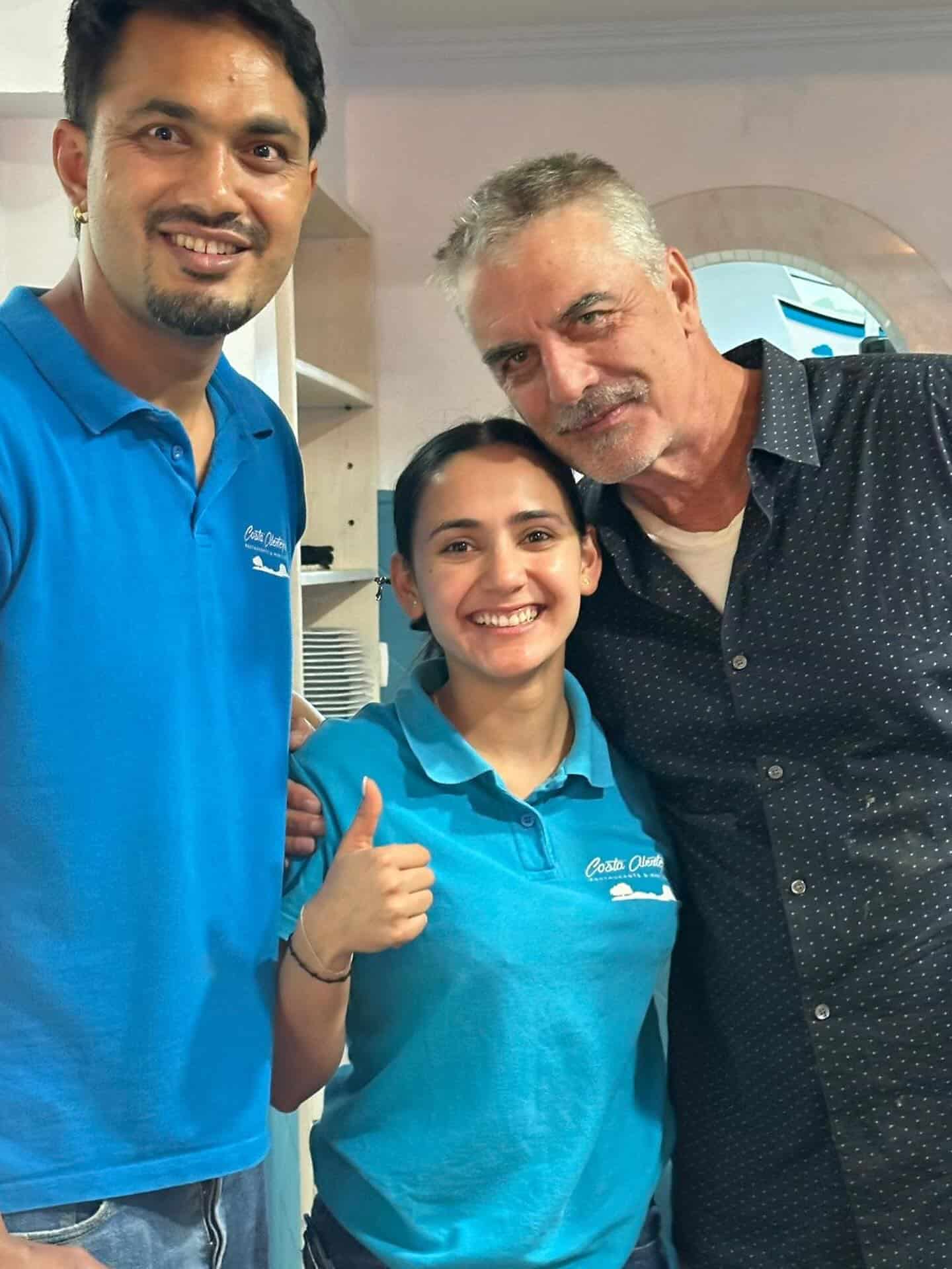 Chris Noth at Zambujeira do Mar restaurant Chris Noth at Zambujeira do Mar restaurant