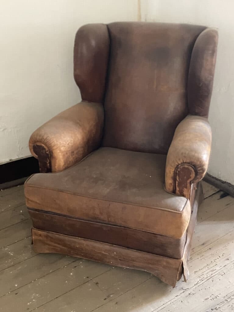 Classic armchair ready for renovation - why buy new