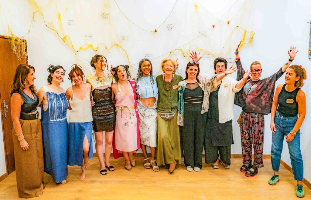 Happy finale to the up-cycled fashion show