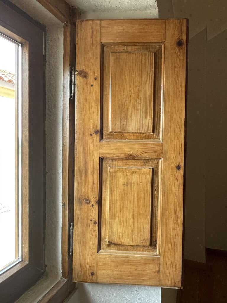 Original shutters stripped and oiled