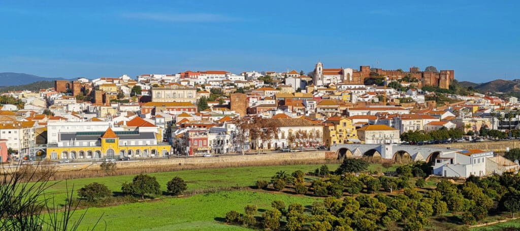 Panoramic view of historic Silves