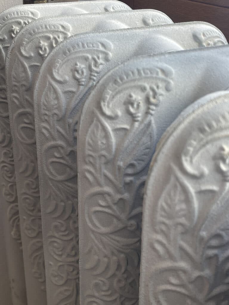 Retro radiator reclaimed from a scrapyard in Toledo