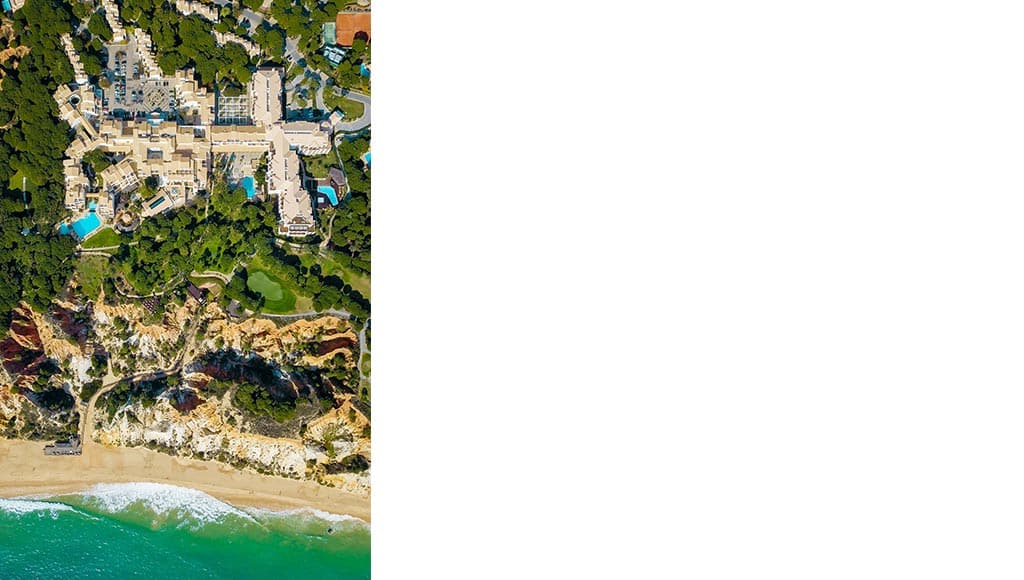 Aerial view of the Pine Cliffs Resort