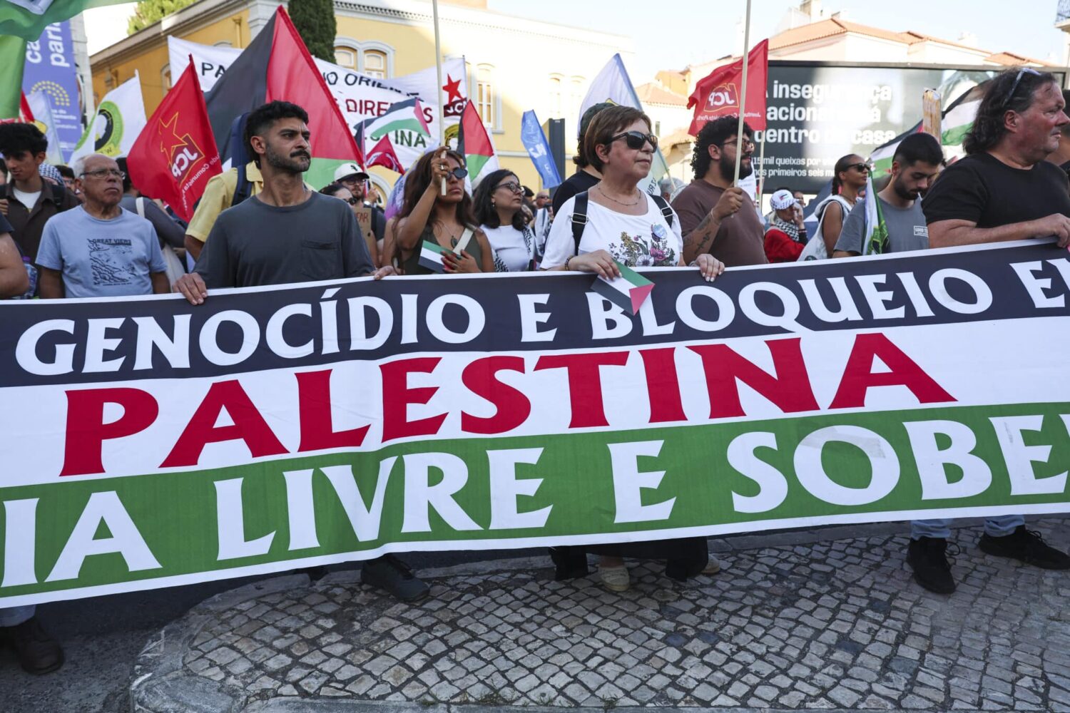 Palestine protest in Lisbon - Photo: António Cotrim/Lusa