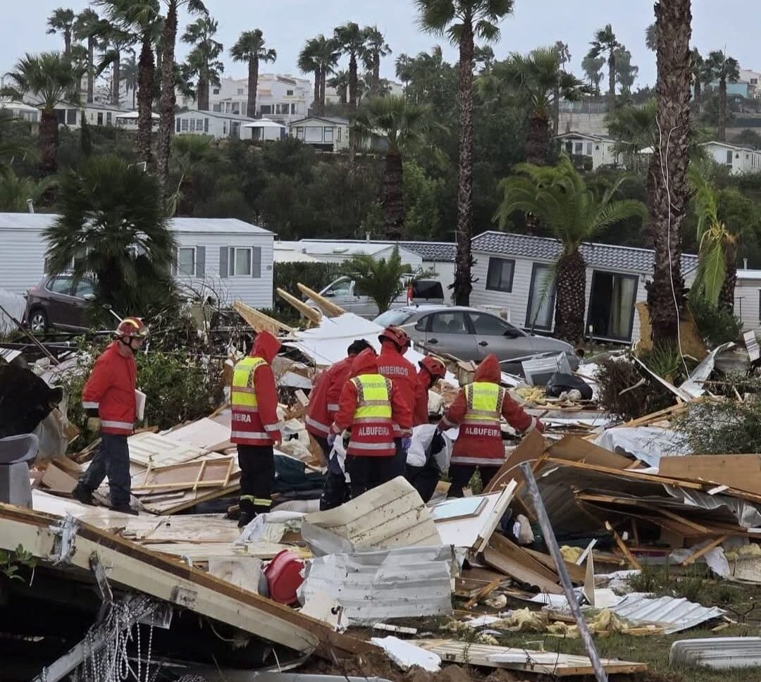 Albufeira Campsite destroyed by tornado