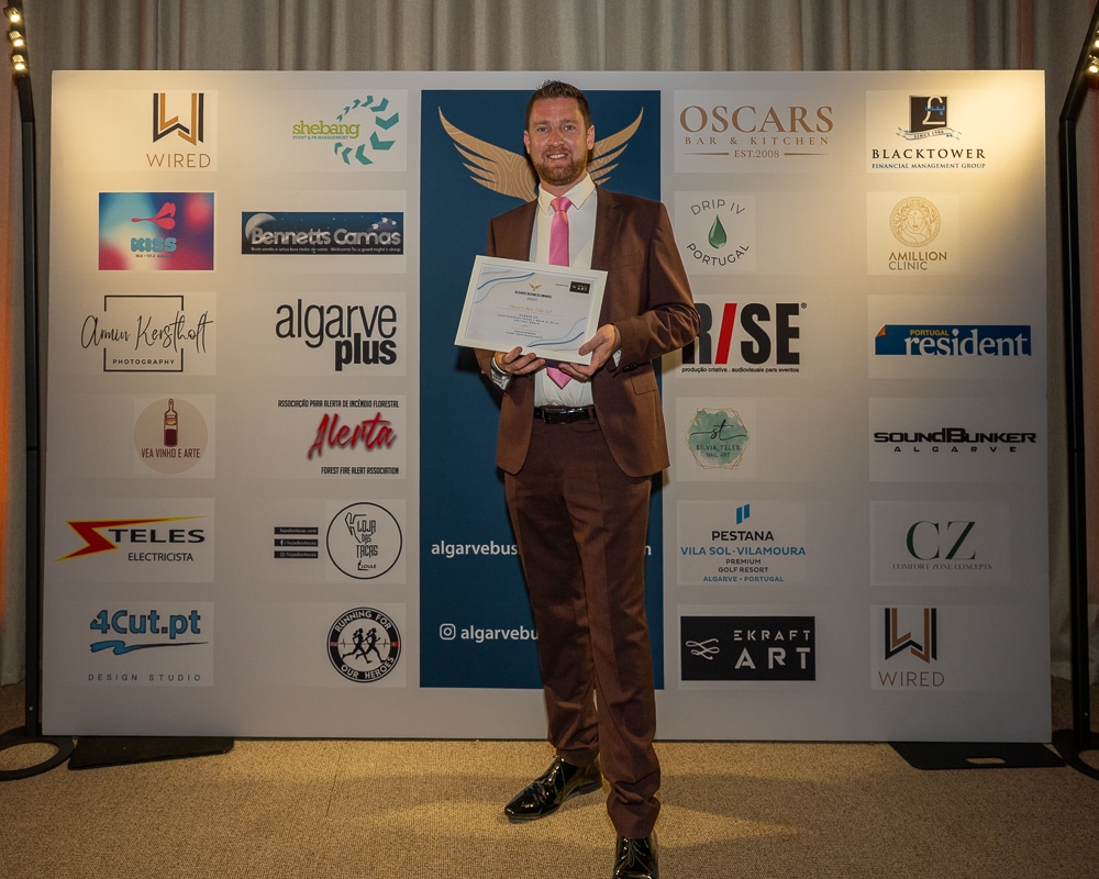 Algarve Business Awards (4) - Mark Kenna - Oscars Bar, Vila Sol