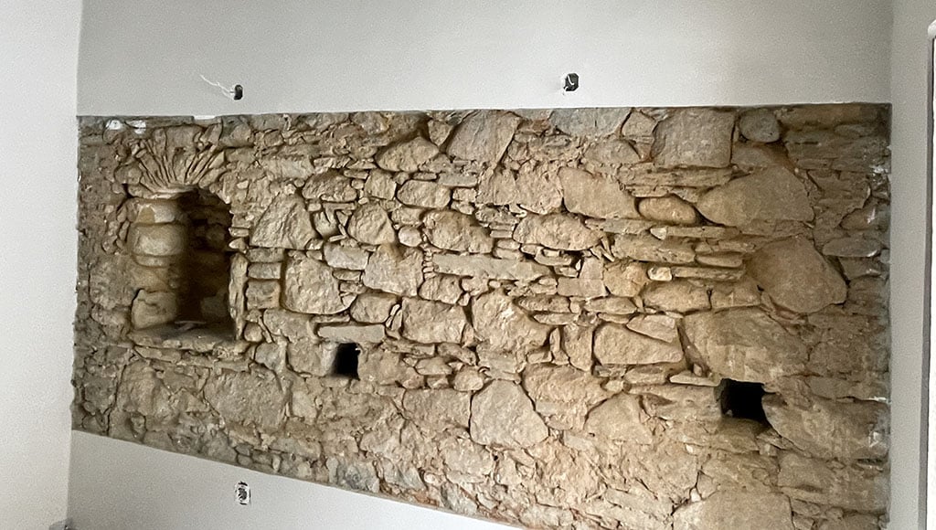 Behind the old plaster lay hidden features