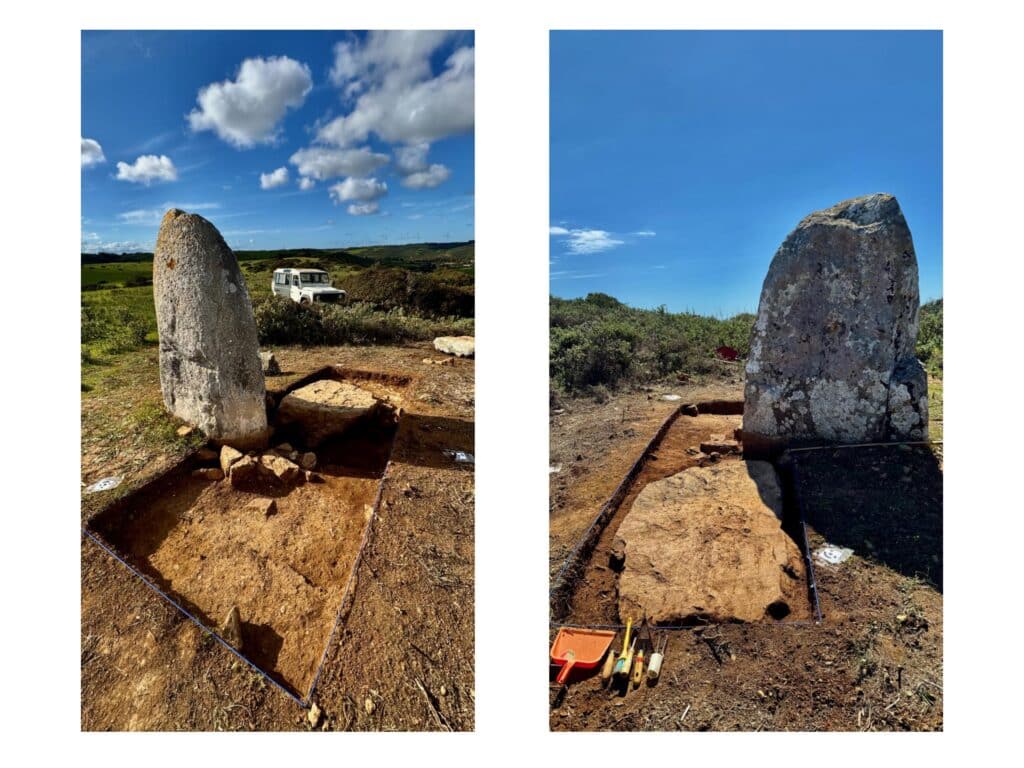 Excavation at the Menhir de Aspradantas, 2025