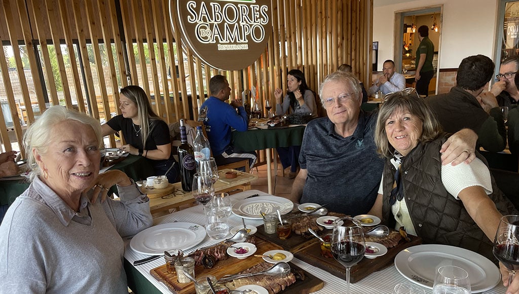 Our final meal – beautiful steaks at Sabores do Campo