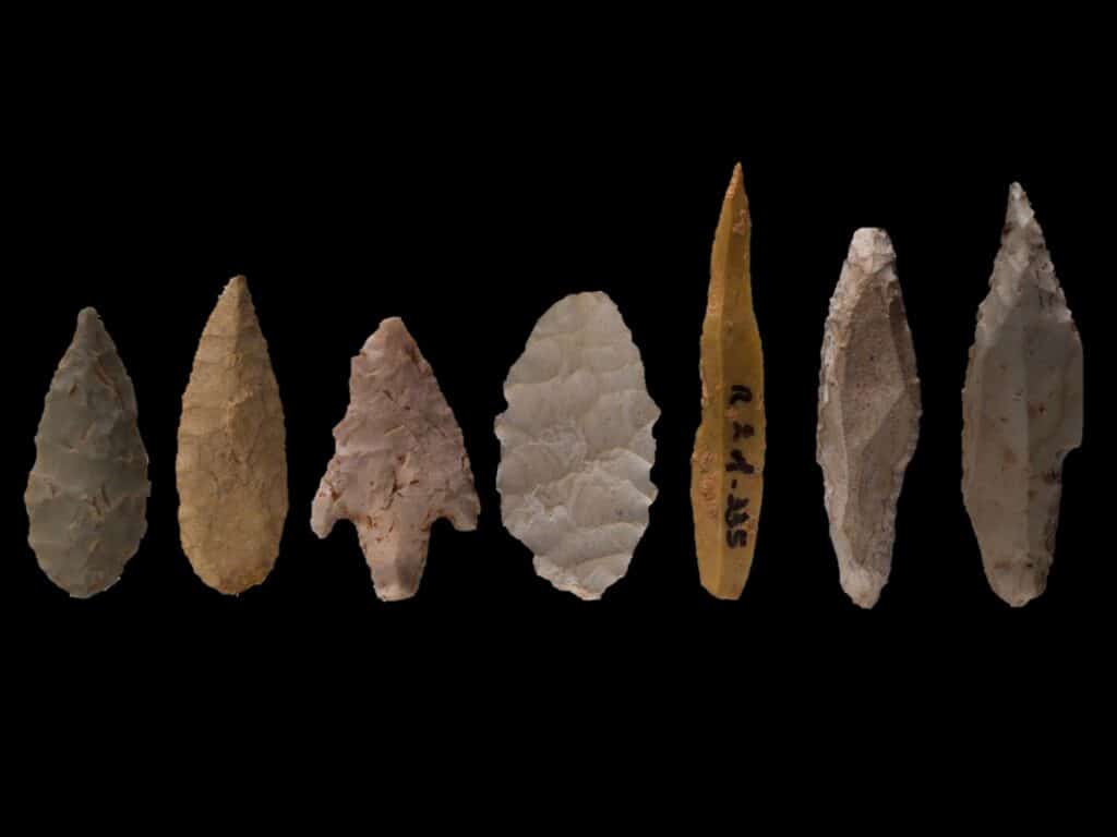 Prehistoric arrowheads