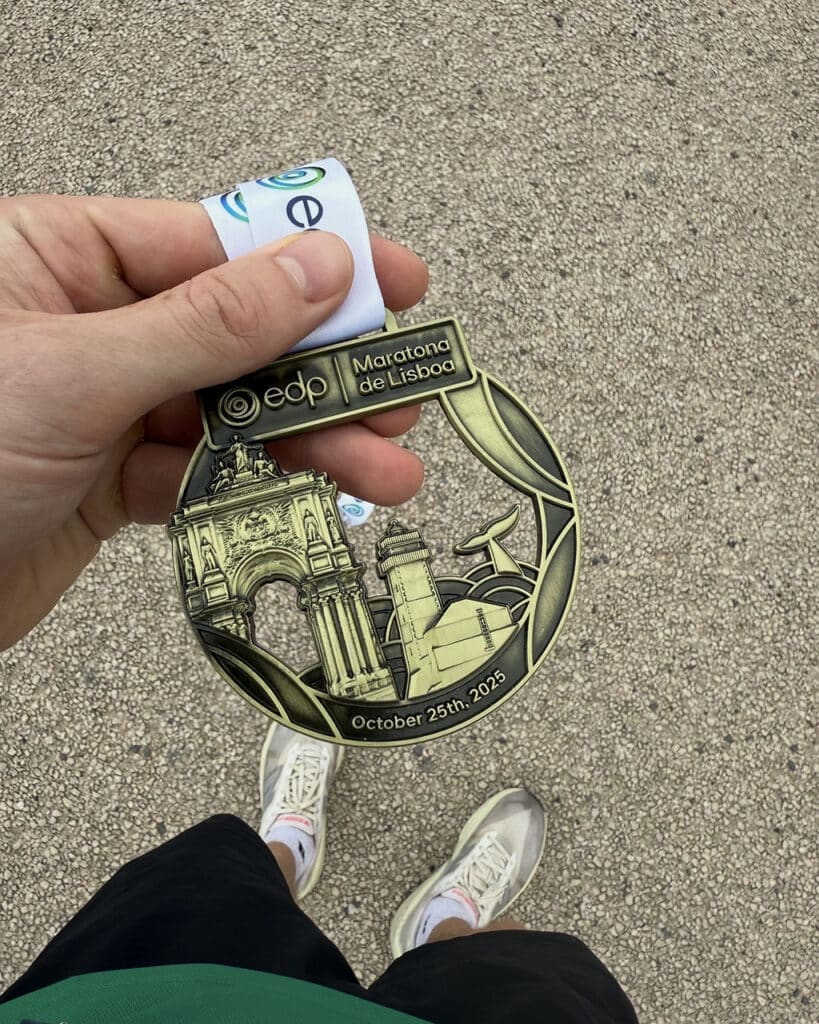 The Lisbon Marathon medal