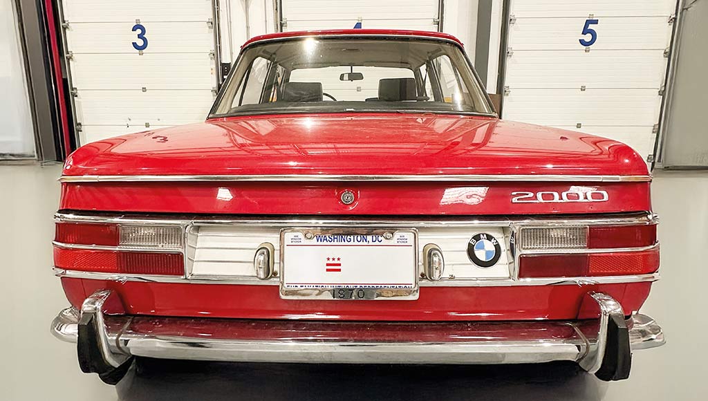 A car parked at Global International Relocation premises to undergo the vehicle legalisation process