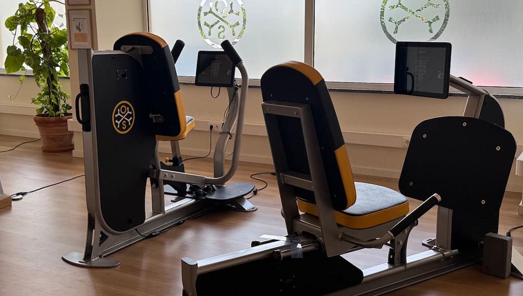 Some equipment used at OsteoStrong in Lagos