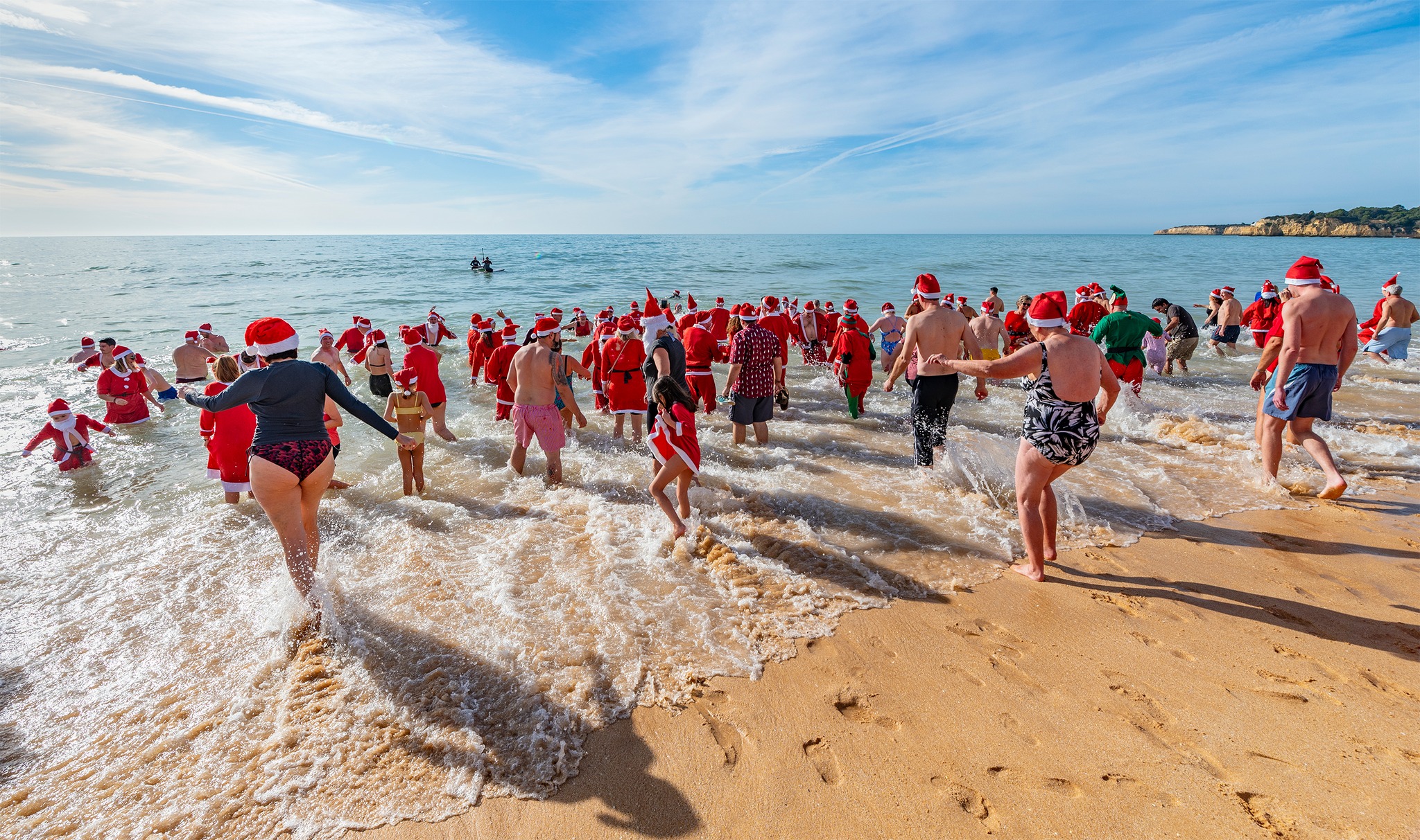 Take a dip in the sea to celebrate Christmas and New Year