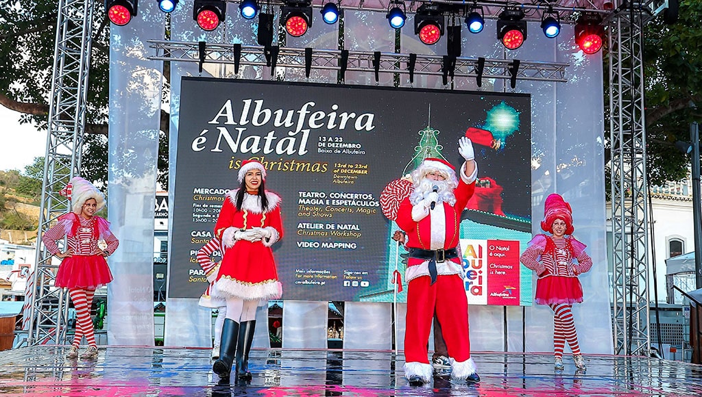 Christmas in Albufeira festive lights and holiday decorations across the municipality