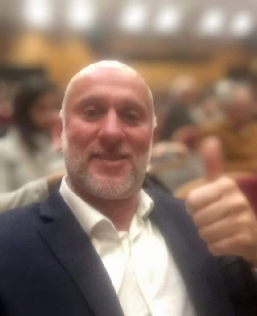 Derek at the theatre in Lagoa