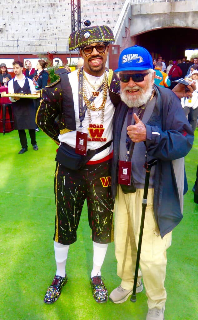 Pat experiences Spanish stereotypes at the pregame party before the NFL game in Madrid.