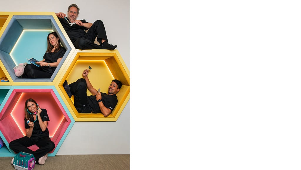 Part of the team at Vitra Clinic in Lagoa