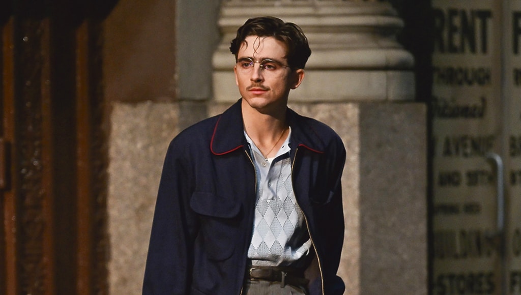 scene from Marty Supreme movie