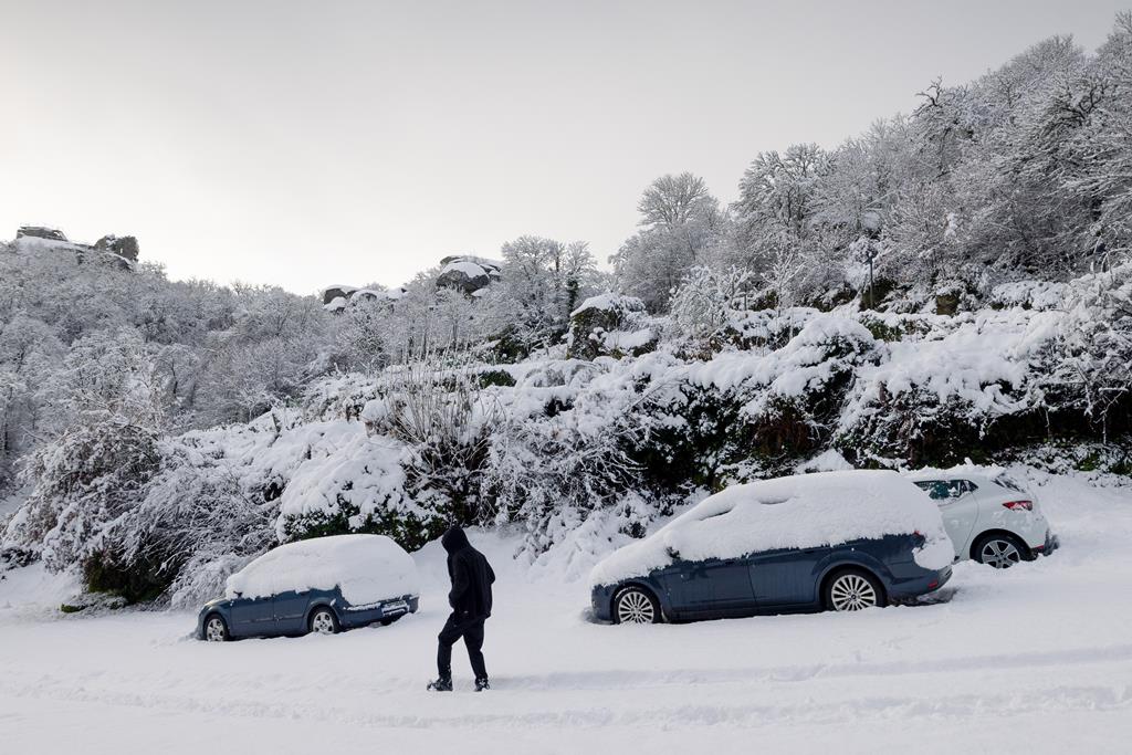 The weight of snow on the roof of one church proved too much, causing €50,000 of damage. Ingrid's icy sweep through Portugal has left a trail of destruction, and some tragedy. Image: Pedro Sarmento Costa/ Lusa