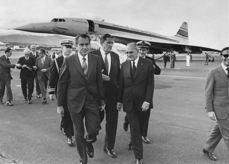 Concorde - Nixon and Kissinger Lajes airport Dec 1971