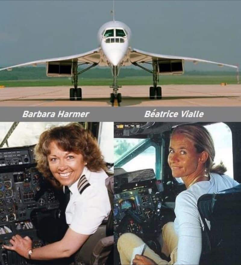 The only two female first officers (copilots) to fly Concorde