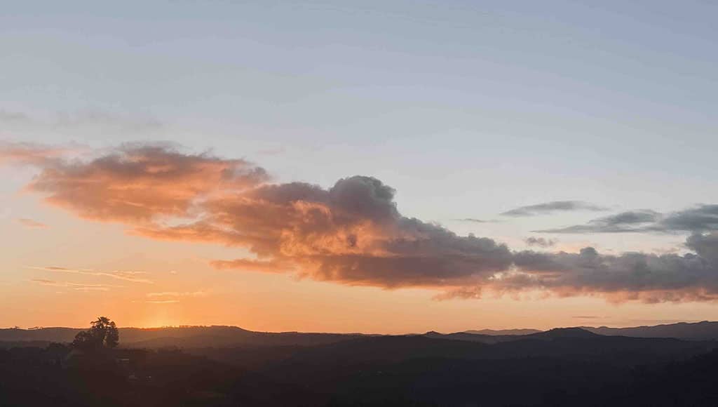 Red sky in the morning: never gets boring