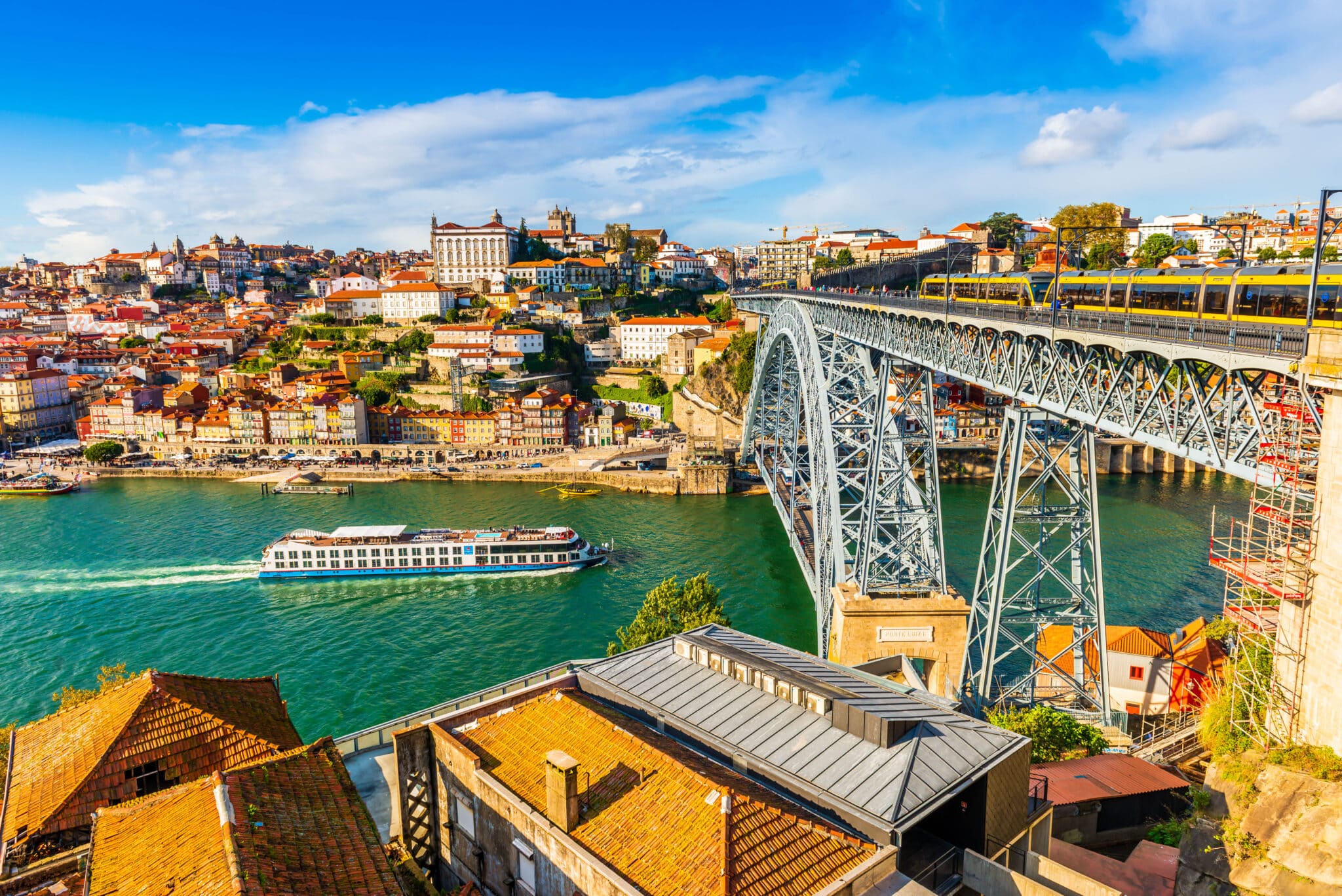 View of Porto and the Dom Luís I Bridge over the Douro River - Photo: FredP/Shutterstock