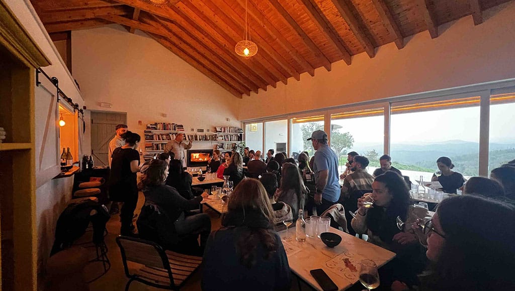 - Wine for 43: packing them all in for a cosy story-tasting by the fire...which works so much better in the rain (Pollyana? Me?)