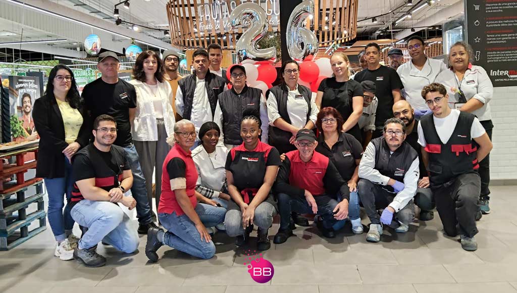 Photo of the team at Lagos Intermarché