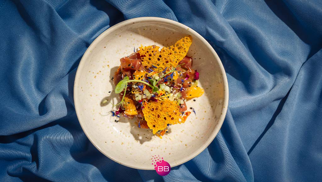 A dish served at Pine Cliffs' O Pescador restaurant