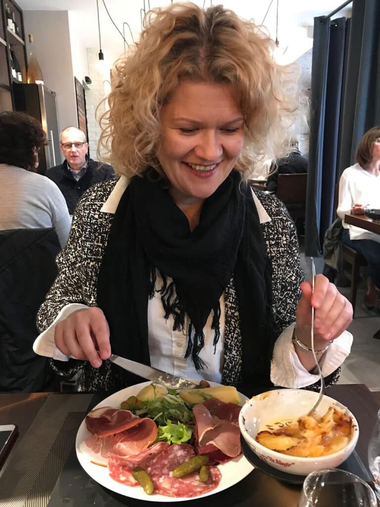 Enjoying my first raclette in 2017