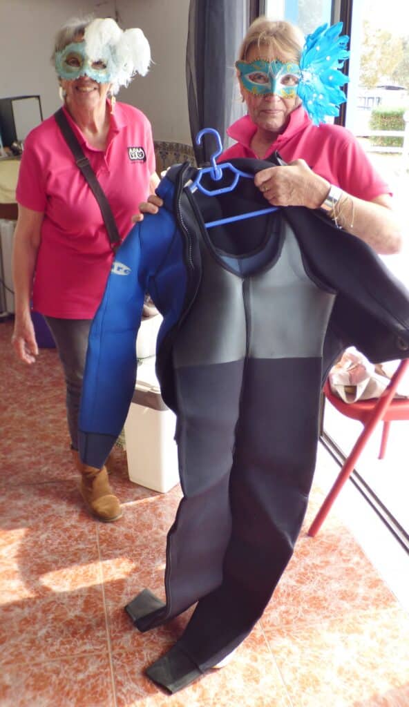 Jenny and Anita fun time at Jolly's Pop-up