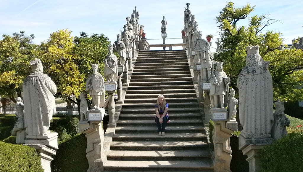 Portugal's monarchy in Jardim do Paço Episcopal, Castelo Branco