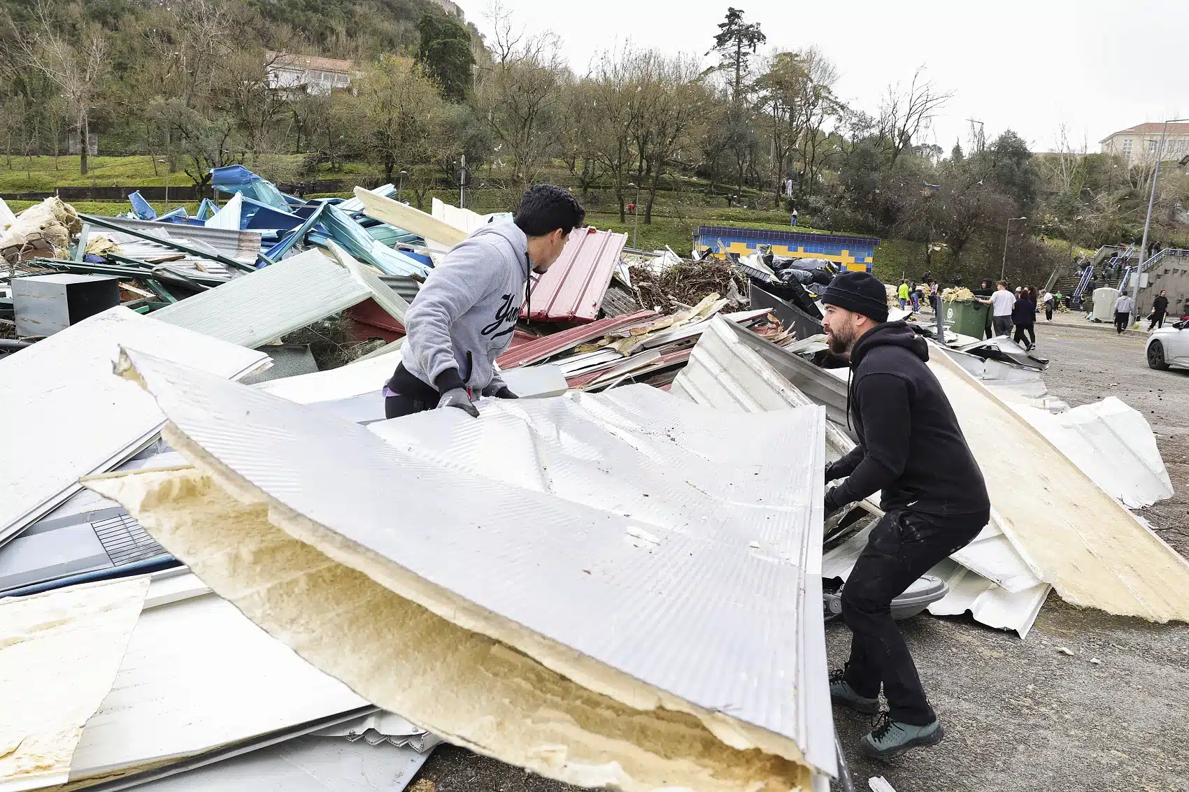 Storm Kristin clear up