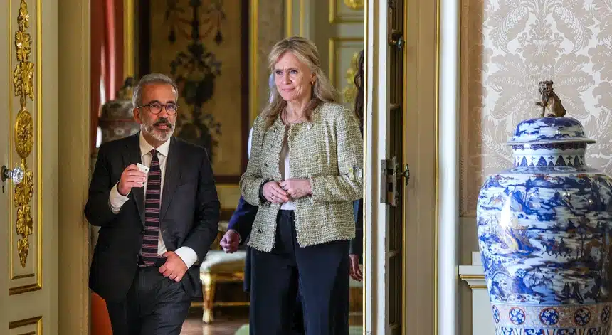 Paulo Rangel in Lisbon today with Icelandic counterpart Porgerdur Katrín Gunnarsdóttir