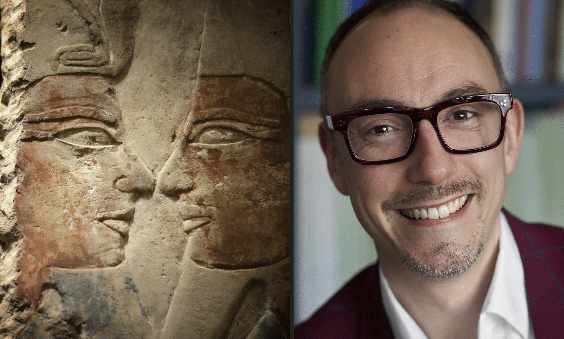 Ahmose-Osiris (left); Dr Campbell Price