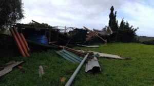 Extreme wind damages farm buildings in Vila do Bispo
