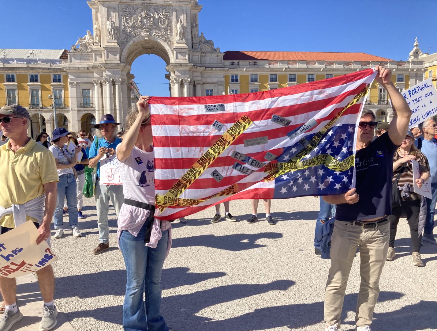 No Kings protest Lisbon