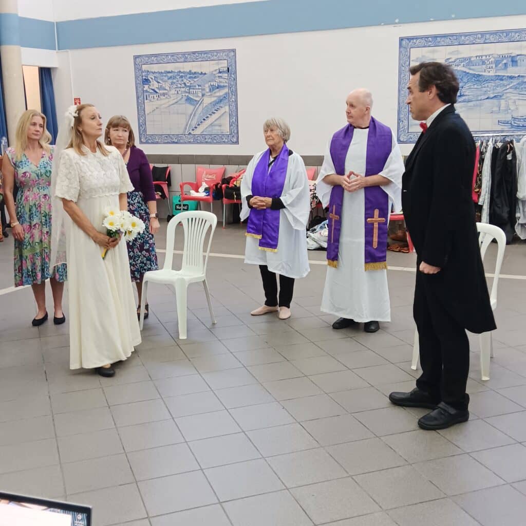 Wedding: Lara, Nicola, Tracey, Gloria, Alan and Alex