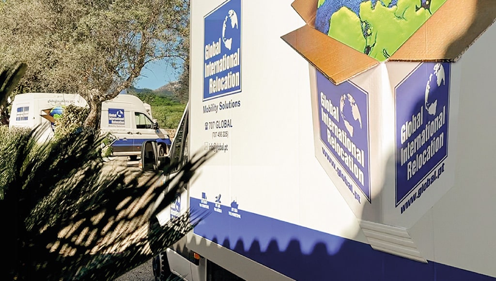 One of Global International Relocation's van